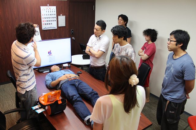 There are training sessions as well