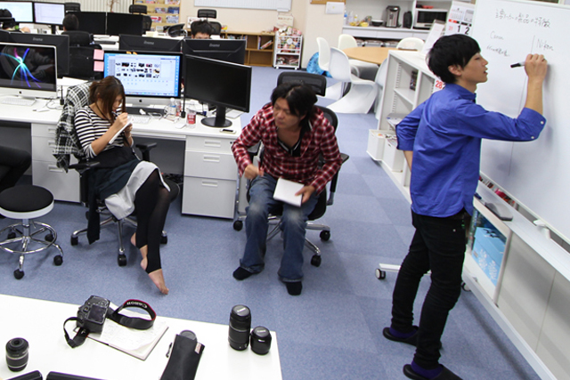 Everyone is serious about their work
